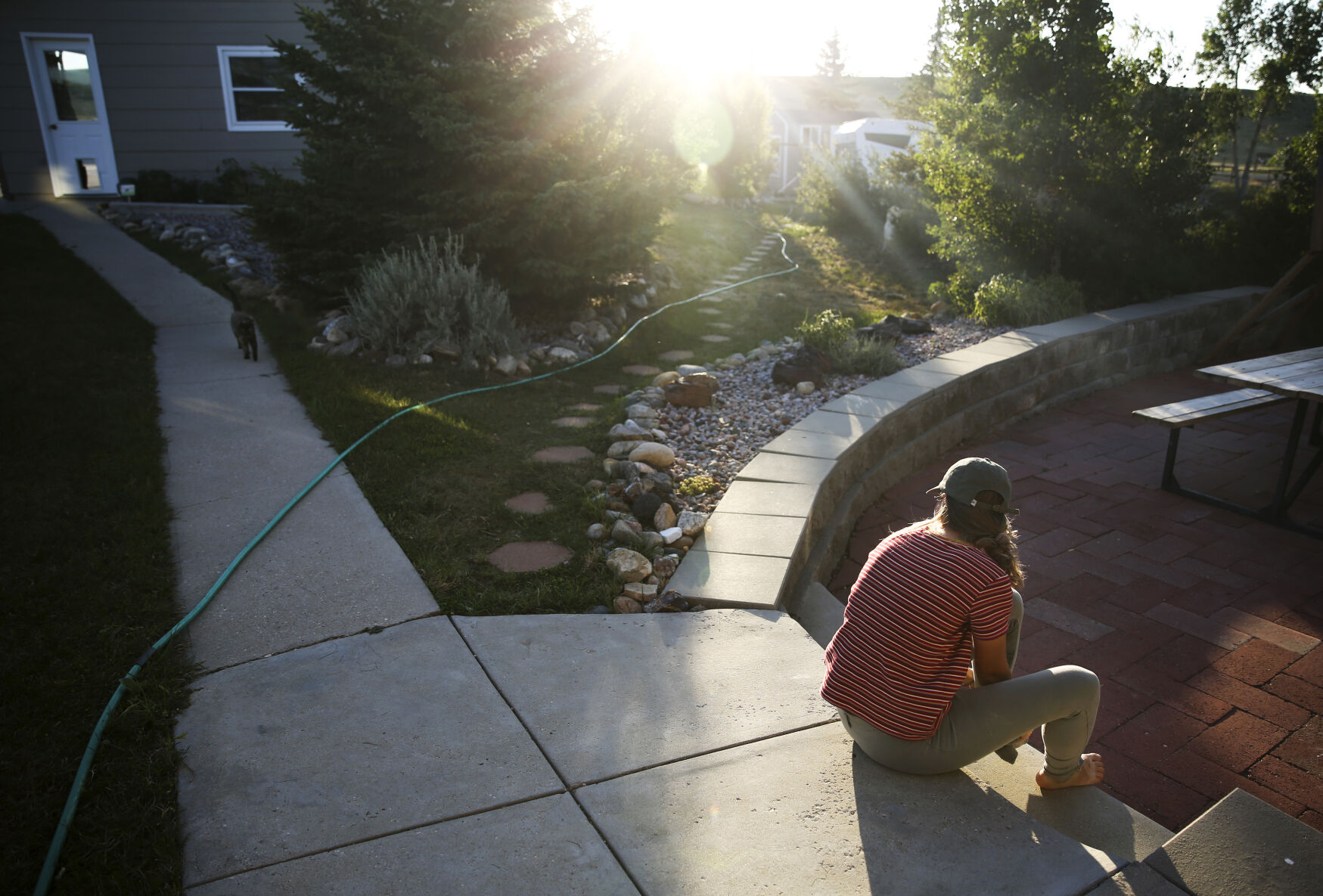 Elsa Freise spent the month of July not only enjoying time with her family